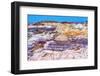 Blue Mesa Trail, Painted Desert, Petrified Forest National Park, Arizona-William Perry-Framed Photographic Print