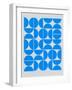 Blue Mid Century Composition-Eline Isaksen-Framed Art Print