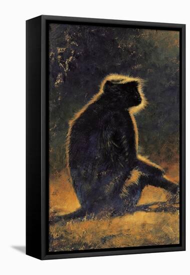 Blue Monkey-Michael Jackson-Framed Stretched Canvas