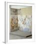 Blue Monkeys, Fresco from B Complex, Room 6 of Akrotiri, Thera-null-Framed Giclee Print