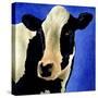 Blue Moo Moo-Will Bullas-Stretched Canvas