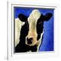 Blue Moo Moo-Will Bullas-Framed Giclee Print