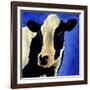 Blue Moo Moo-Will Bullas-Framed Giclee Print