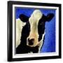 Blue Moo Moo-Will Bullas-Framed Giclee Print