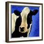 Blue Moo Moo-Will Bullas-Framed Giclee Print