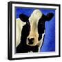 Blue Moo Moo-Will Bullas-Framed Giclee Print