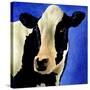 Blue Moo Moo-Will Bullas-Stretched Canvas