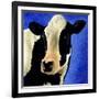 Blue Moo Moo-Will Bullas-Framed Giclee Print