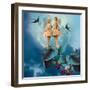 Blue Moon, 2014-Olga Snell-Framed Giclee Print