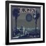 Blue Moon Brand - Los Angeles, California - Citrus Crate Label-Lantern Press-Framed Art Print