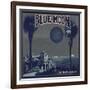 Blue Moon Brand - Los Angeles, California - Citrus Crate Label-Lantern Press-Framed Art Print