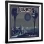 Blue Moon Brand - Los Angeles, California - Citrus Crate Label-Lantern Press-Framed Art Print
