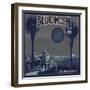 Blue Moon Brand - Los Angeles, California - Citrus Crate Label-Lantern Press-Framed Art Print