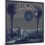 Blue Moon Brand - Los Angeles, California - Citrus Crate Label-Lantern Press-Mounted Premium Giclee Print