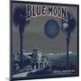 Blue Moon Brand - Los Angeles, California - Citrus Crate Label-Lantern Press-Mounted Art Print