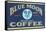 Blue Moon Coffee Label-Found Image Press-Framed Stretched Canvas