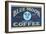 Blue Moon Coffee Label-Found Image Press-Framed Giclee Print