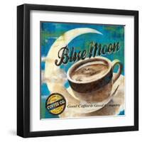 Blue Moon Coffee-Maria Donovan-Framed Art Print