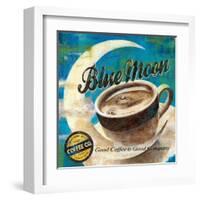 Blue Moon Coffee-Maria Donovan-Framed Art Print