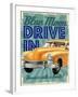 Blue Moon Drive In-null-Framed Giclee Print