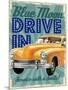Blue Moon Drive In-null-Mounted Giclee Print