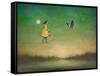 Blue Moon Expedition-Duy Huynh-Framed Stretched Canvas