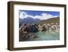 Blue Moon Lake and Jade Dragon Snow Mountain (Yulong Xueshan), Lijiang, Yunnan, China-Ian Trower-Framed Photographic Print