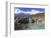 Blue Moon Lake and Jade Dragon Snow Mountain (Yulong Xueshan), Lijiang, Yunnan, China-Ian Trower-Framed Photographic Print