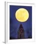 Blue Moon Rises Above Dyche Hall at the University of Kansas-null-Framed Photographic Print