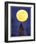 Blue Moon Rises Above Dyche Hall at the University of Kansas-null-Framed Photographic Print