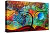 Blue Moon Risin-Megan Aroon Duncanson-Stretched Canvas