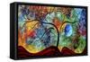Blue Moon Rising-Megan Aroon Duncanson-Framed Stretched Canvas