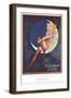 Blue Moon Silk stockings, Womens Glamour Pin-Ups Nylons Hosiery, USA, 1920-null-Framed Premium Giclee Print