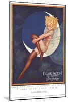 Blue Moon Silk stockings, Womens Glamour Pin-Ups Nylons Hosiery, USA, 1920-null-Mounted Giclee Print