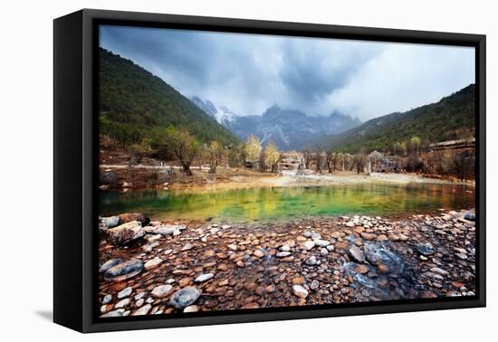 Blue Moon Valley at Lijiang, China-Liang Zhang-Framed Stretched Canvas