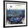 Blue Moon Whale-Wyanne-Framed Giclee Print