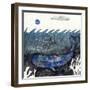 Blue Moon Whale-Wyanne-Framed Giclee Print