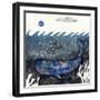 Blue Moon Whale-Wyanne-Framed Giclee Print