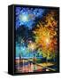 Blue Moon-Leonid Afremov-Framed Stretched Canvas