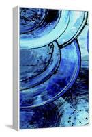 Blue Moons I-Erin Ashley-Framed Stretched Canvas