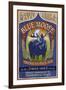 Blue Moose - Northwest Pale Ale-Lantern Press-Framed Art Print