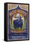 Blue Moose - Northwest Pale Ale-Lantern Press-Framed Stretched Canvas