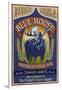 Blue Moose Pale Ale - Vintage Sign-Lantern Press-Framed Art Print