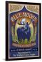 Blue Moose Pale Ale - Vintage Sign-Lantern Press-Framed Art Print