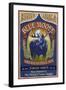 Blue Moose Pale Ale - Vintage Sign-Lantern Press-Framed Art Print