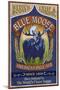 Blue Moose Pale Ale - Vintage Sign-Lantern Press-Mounted Art Print