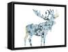 Blue Moose Triangles-OnRei-Framed Stretched Canvas