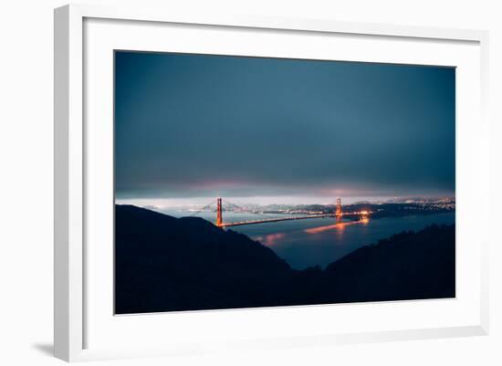 Blue Morning Mood and Golden Gate, San Francisco-Vincent James-Framed Photographic Print