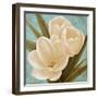 Blue Morning Tulips I-Vivien Rhyan-Framed Art Print