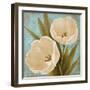 Blue Morning Tulips II-Vivien Rhyan-Framed Art Print